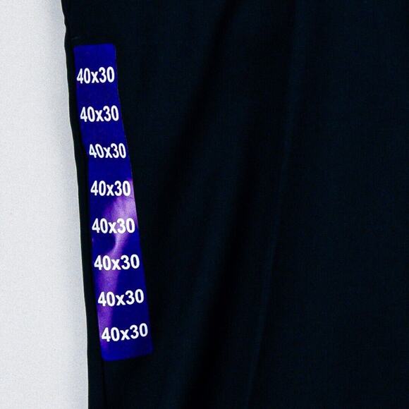 Haggar Chinos Men's 40X30 Pants Blue Stretch Straight Leg Wrinkle Free Polyester - Picture 5 of 13